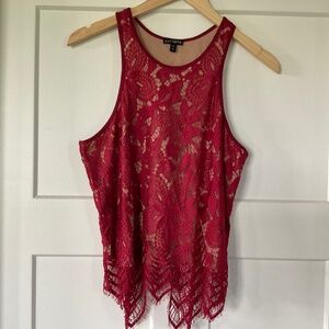 Express Lace Tank Top Medium Gorgeous Detail